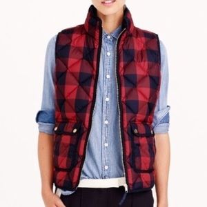 J. Crew buffalo excursion plaid vest size S.